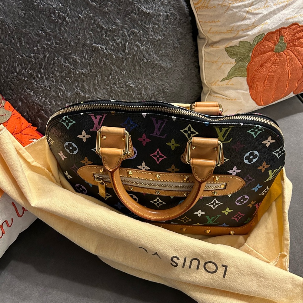 SOLD Louis Vuitton Multicolor Alma PM Black